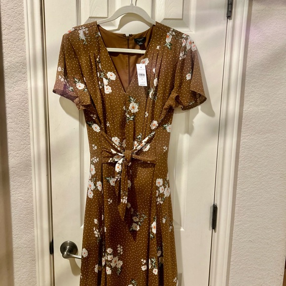 NEW NWT Ann Taylor Factory Dress Floral - Picture 5 of 9